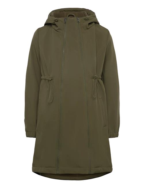 Mlnell Solid 3In1 Softshell Jacket Noos Mamalicious Khaki