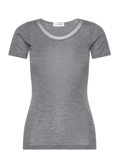 Juliana T-Shirt Short Sleeve Wool Femilet Grey