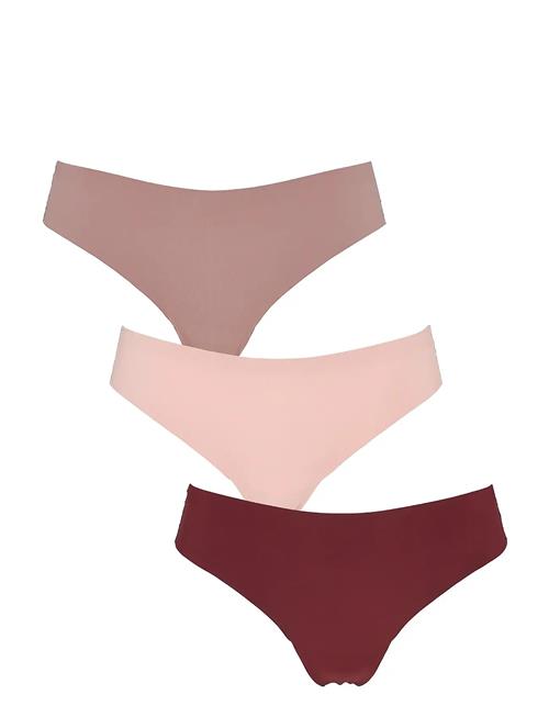 Seamless String W Lace 3-Pack Missya Pink