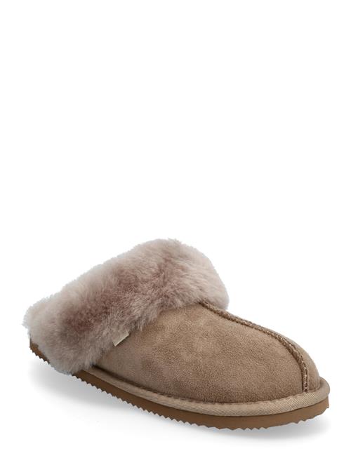 Rhbrisbane Shearling Reversed Slipp Rosemunde Beige