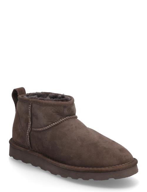 Rhbrisbane Shearling Short Boots Rosemunde Brown