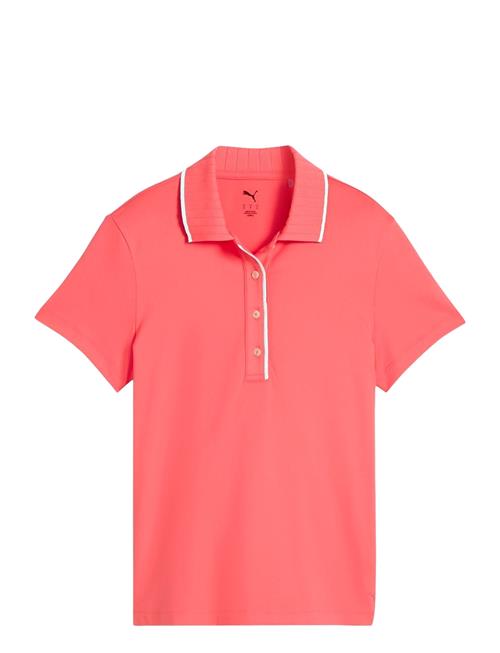 W Cloudspun Bridges Ss Polo PUMA Golf Coral