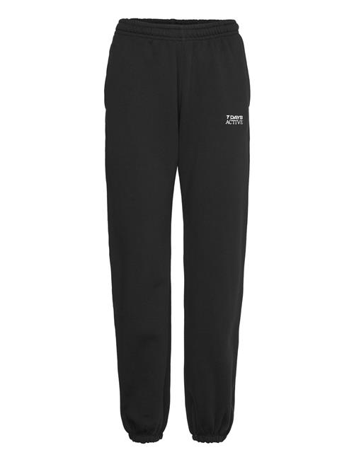 Organic Fitted Sweatpants 7 DAYS Active Black