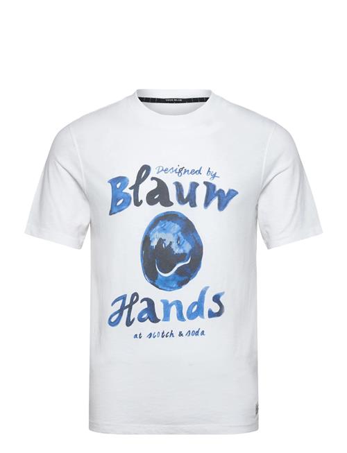 Denim Artwork T-Shirt Scotch & Soda White