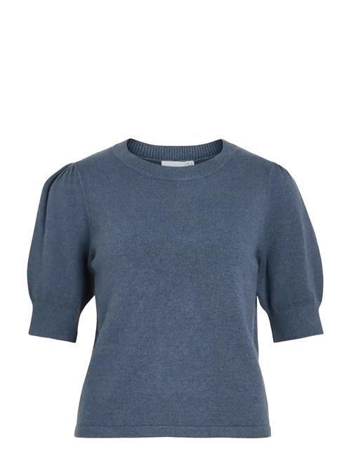 Viril 2/4 Sleeve O-Neck Knit Top - Noos Vila Blue