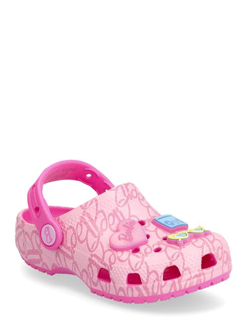 Mattel Pink Barbie Cls Clg T Crocs Pink