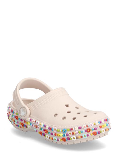 Classic Beaded Band Clog K Crocs Beige