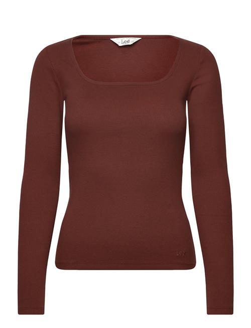 Ls Square Neck Lee Jeans Brown