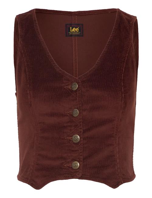 Fitted Vest Lee Jeans Brown