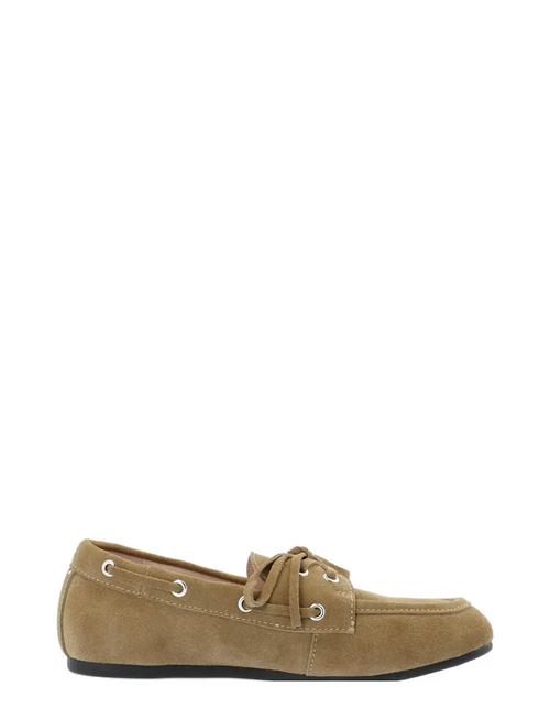 Biamarlene Boat Shoe Suede Bianco Beige