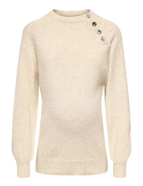 Olmemma Life Ls Button Ck Knt Only Maternity Cream