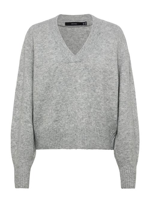 Vmboom Ls V-Neck Pullover Noos Vero Moda Grey