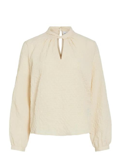 Viveama L/S High Neck Top/Pb Vila Cream