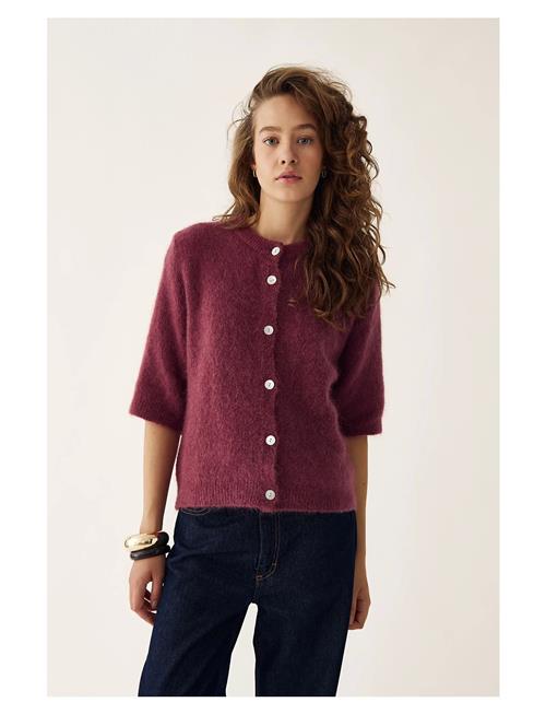 Kae Ss Knit Cardigan Noella Burgundy