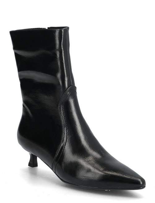 Biajessica Zip Boot Faux Leather Bianco Black