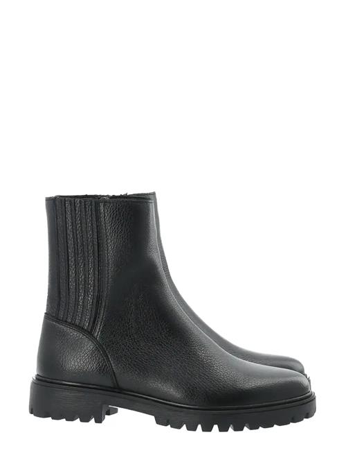 Biagina Mid Chelsea Boot Tumbled Leather Bianco Black
