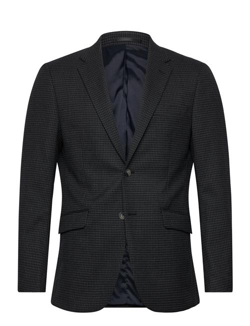 Dobby Check Stretch Blazer Lindbergh Black Grey