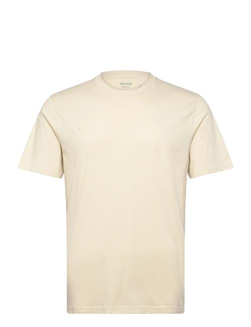 Classic Fit Knit T Shirt Hollister Cream