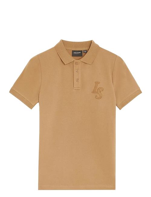L&S Monogram Polo Shirt Lyle & Scott Beige