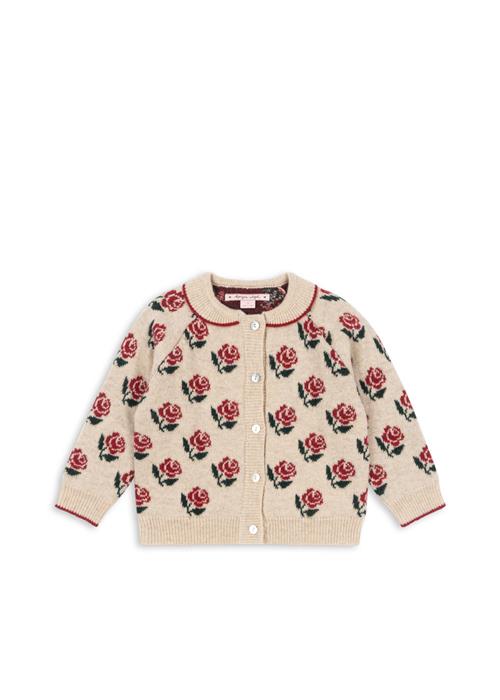 Konges Sløjd Belou Cardigan Med Strikket Krave Rose  Rose 4 Y  Creme  4 år  kvinde