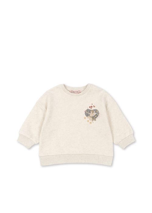 Konges Sløjd Loupy Lou Sweatshirt Off White Melange  Off White Melange 2 Y      kvinde