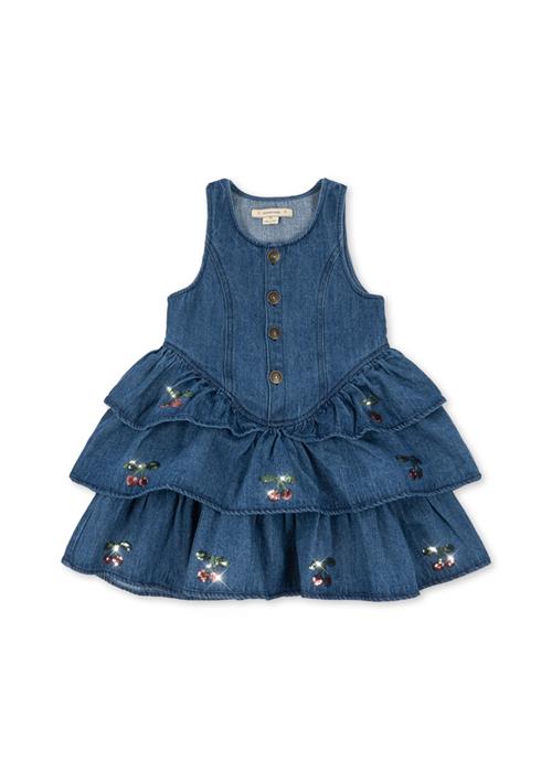 Konges Sløjd Elba Kjole Denim Blue  Denim Blue 7-8 Y      kvinde