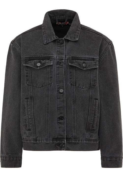 myMo ROCKS Overgangsjakke  black denim / hvid