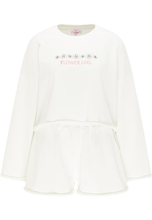 Se MYMO Jumpsuit  pink / hvid ved About You