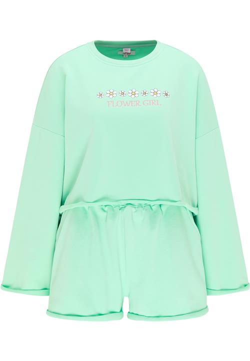 MYMO Hjemmedragt  lysegrøn / lyserød / hvid