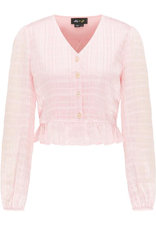 myMo at night Bluse  lys pink / hvid