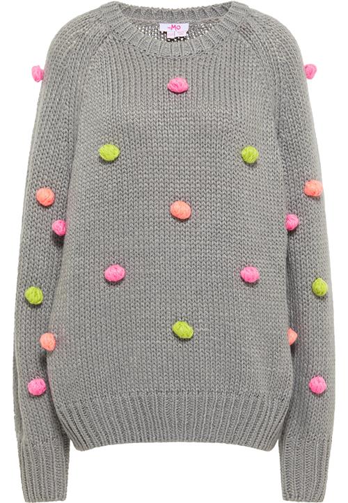 MYMO Pullover  grå / kiwi / koral / pink