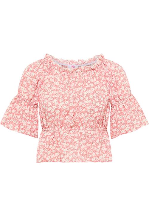MYMO Bluse  lys pink / hvid
