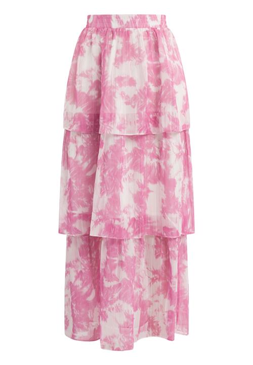 IZIA Nederdel 'Gaya'  pink / hvid