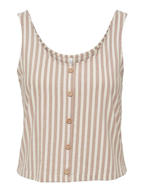 ONLY Overdel  lysebrun / naturhvid