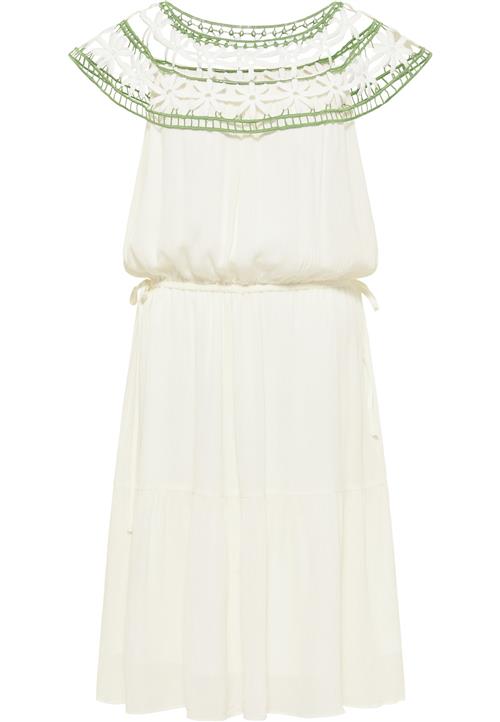 IZIA Sommerkjole  græsgrøn / naturhvid