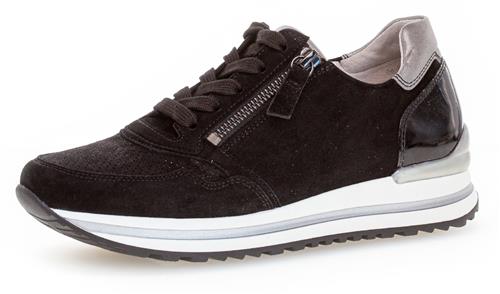 Se GABOR Sneaker low  sort / sølv ved About You