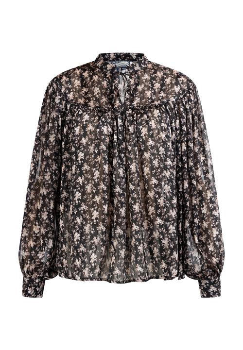 DreiMaster Vintage Bluse  sort / hvid