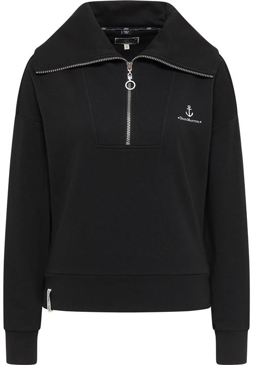 DreiMaster Maritim Sweatshirt 'Bridgeport'  sort / hvid