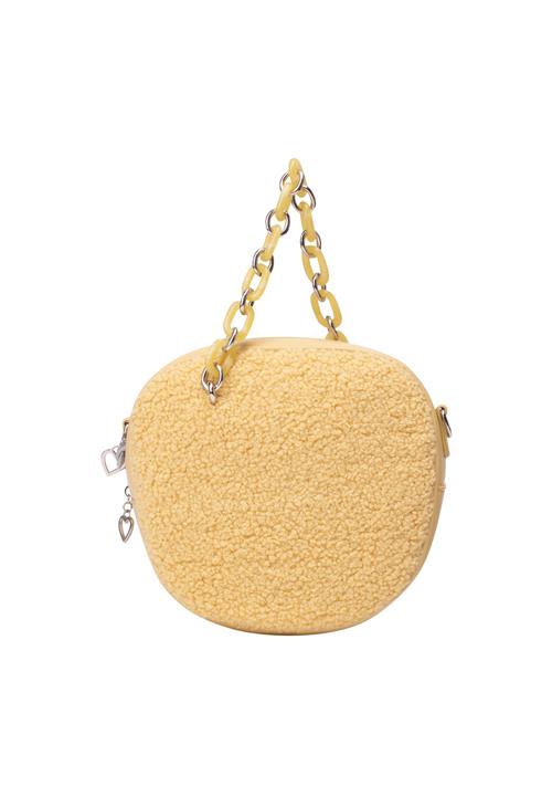 MYMO Håndtaske  lysegul / sølv