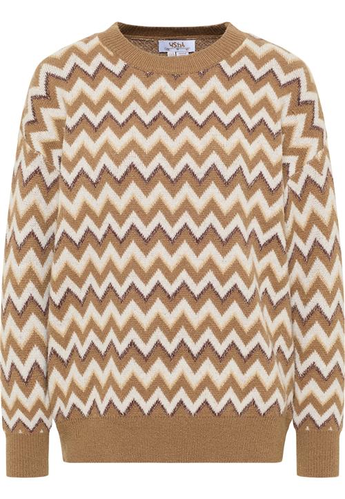 usha FESTIVAL Pullover 'Rakata'  beige / lysebrun / brun-meleret / hvid