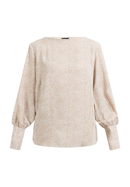 DreiMaster Klassik Bluse  lysebeige / naturhvid