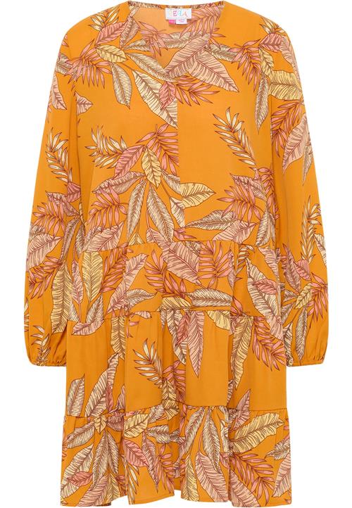 IZIA Kjole  beige / mørkebrun / orange / rosé