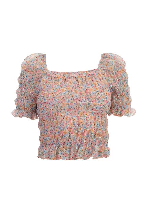 MYMO Bluse  himmelblå / fersken / lyserød / hvid