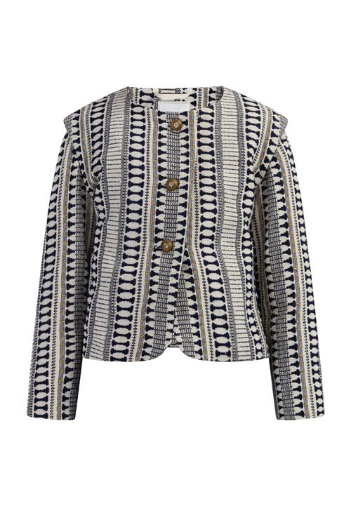 IZIA Blazer  beige / mørkeblå / gylden gul