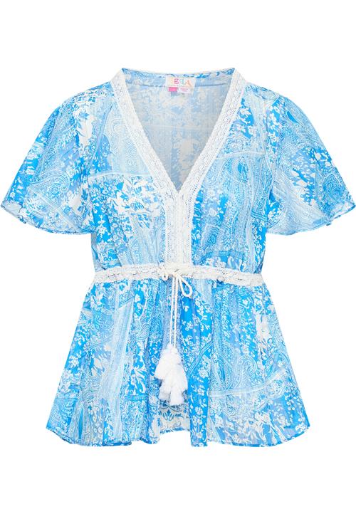 IZIA Bluse  himmelblå / hvid