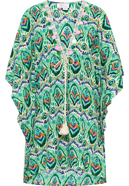 IZIA Kimono  blå / jade / mørkegrøn / orange