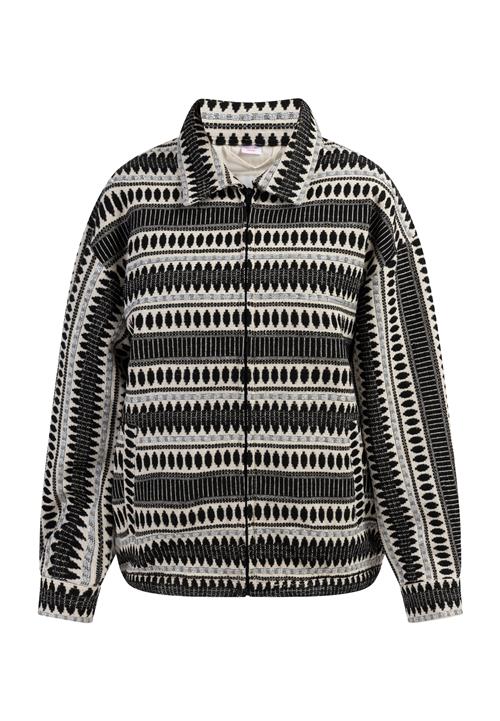 IZIA Overgangsjakke  sort / uldhvid