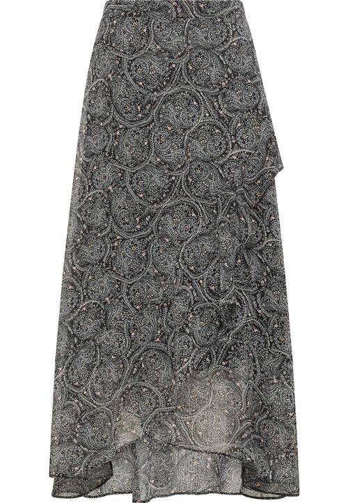 DreiMaster Vintage Nederdel  beige / lyseblå / sort