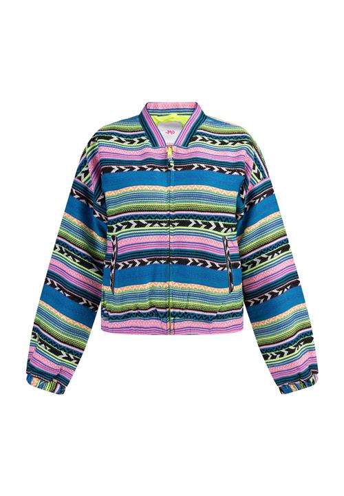 MYMO Overgangsjakke  royalblå / lysegrøn / eosin / sort