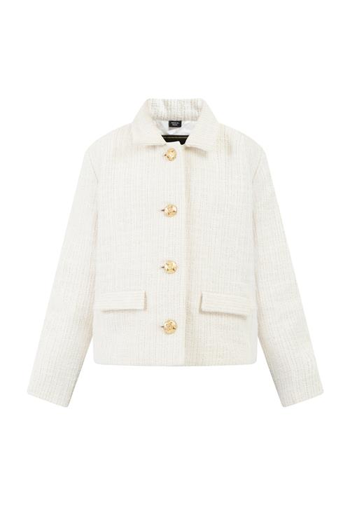 faina Blazer  guld / uldhvid
